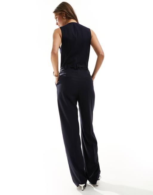 Mango cheap jumpsuit navy