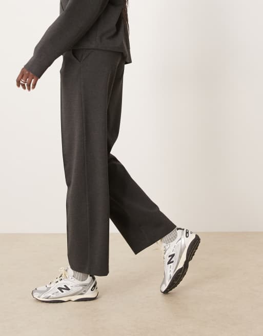 Mango - Wasabi - Elegante joggingbroek van jersey in antracietgrijs, deel van co-ord set, 2 van 5