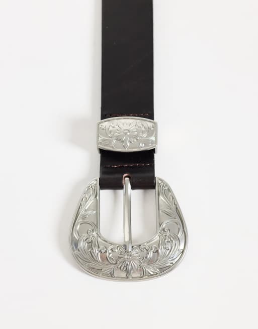 Mango western belt in brown, 3 of 3