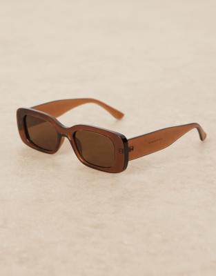 Mango Wide Frame Sunglasses