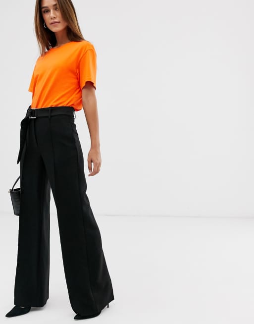 Black Belt Trousers