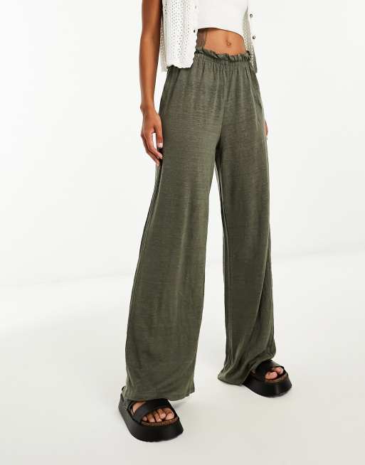 Elasticated best sale palazzo pants