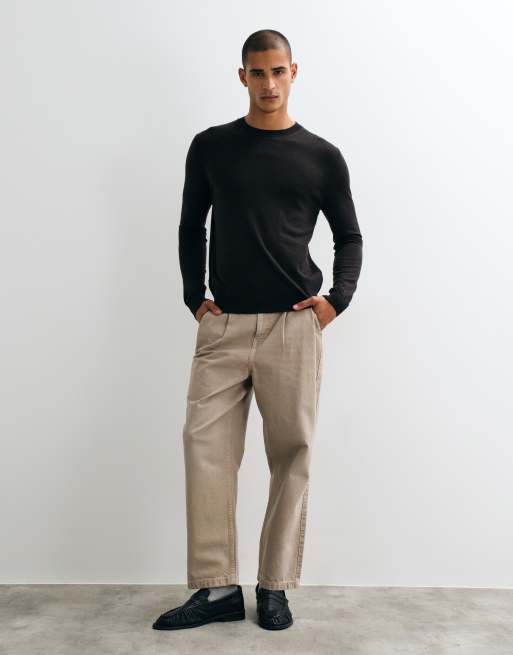 Mango wool look sweater in brown, 2 of 5