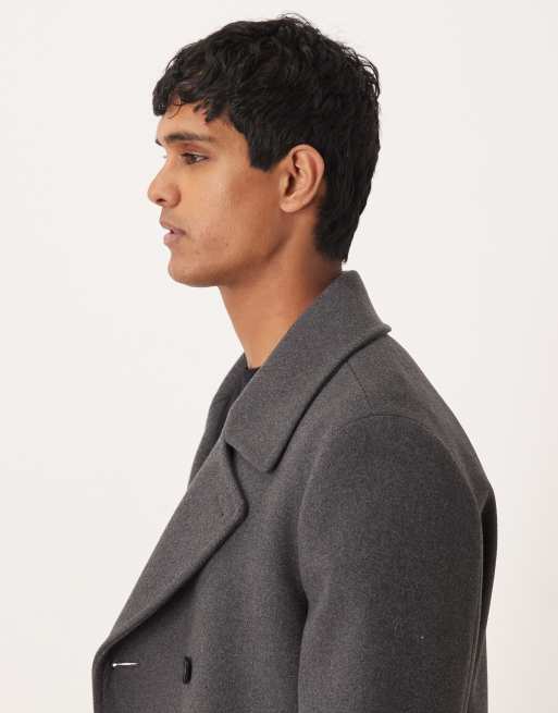 Mango wool mix jacket in charcoal, 4 of 5