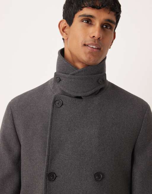 Mango wool mix jacket in charcoal, 5 of 5
