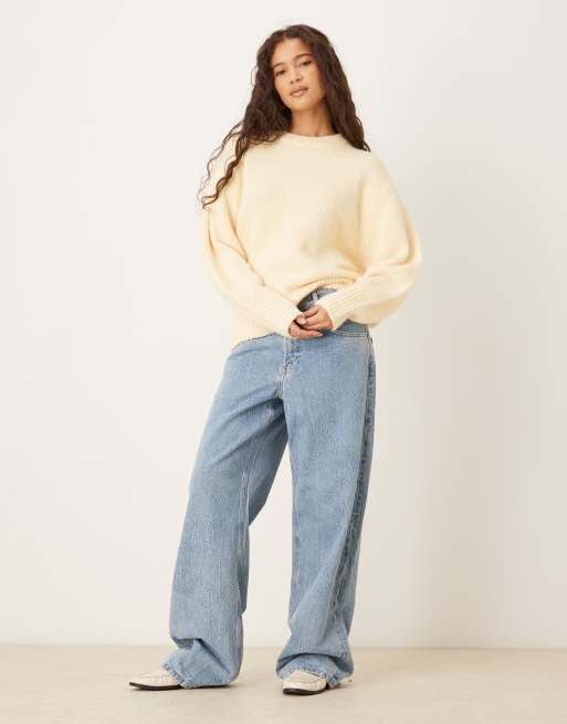 Jeans Mango Oversized Sweater Mango Wool Mix Soft Touch Jumper In