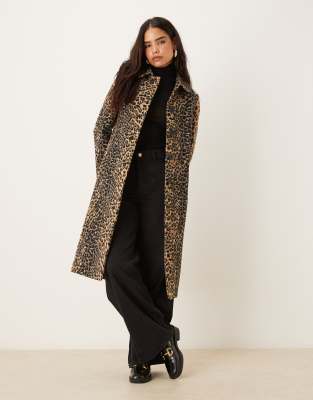 Mango Wool Mix Tailored Maxi Coat In Brown