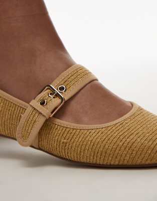 Mango Woven Ballet Flats