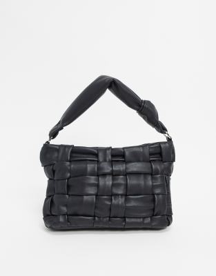 woven black bag