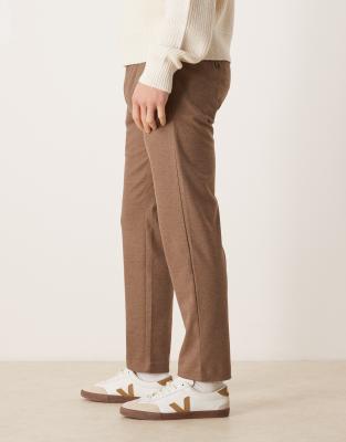 Mango Woven Sweatpants In Brown
