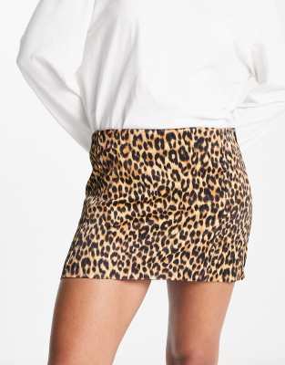 Leopard print clearance mini skirt next