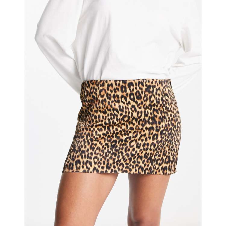 Leopard print clearance mini skirt xl