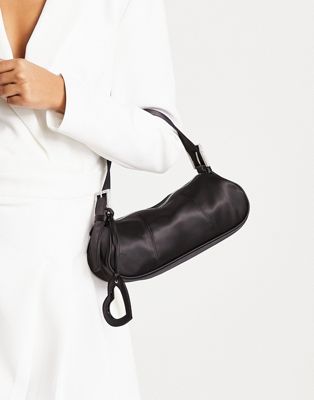 Mango x Camille shoulder bag with heart mirror in black - ASOS Price Checker