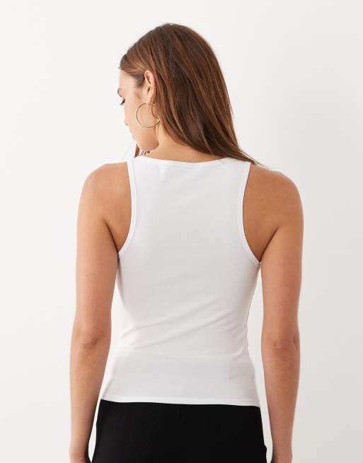 Mango x Hailey Bieber – Vitt brottarlinne, 4 av 4