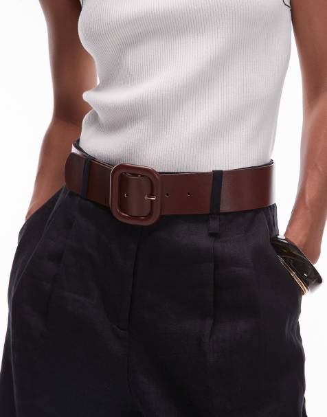 Mango x Kaia Gerber - Ceinture carrée - Noir - view 1