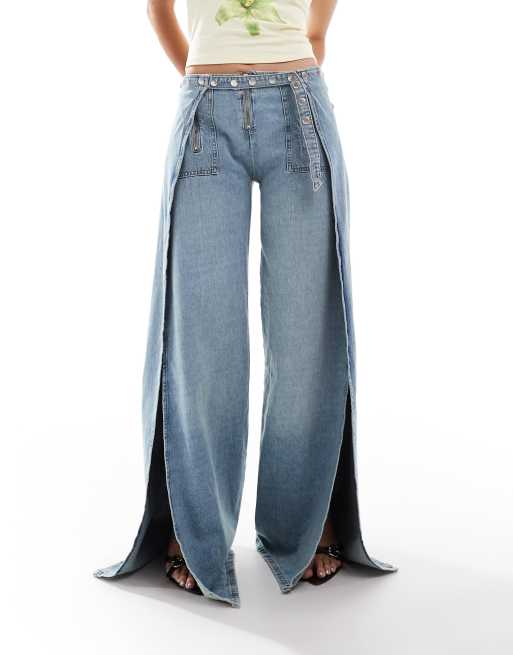 Mango wide leg jeans best sale