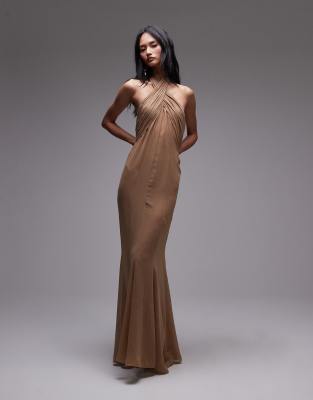 Mango X Supriya Lele Gathered Chiffon Bodice Maxi Dress