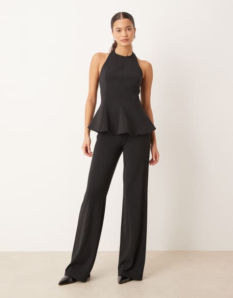 Mango Xcamilo straight leg pants in black - part of a set - view 1