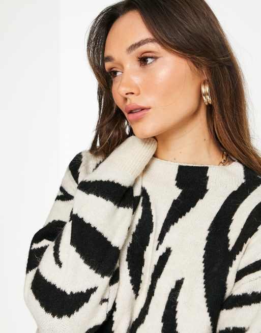 Mango deals zebra jumper