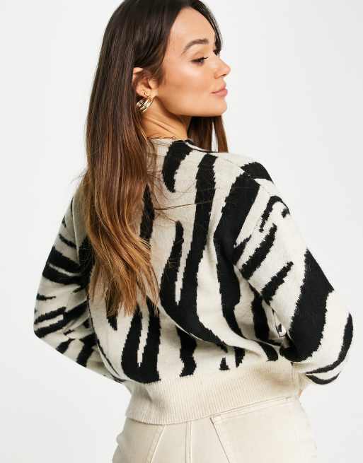 Mango deals zebra jumper