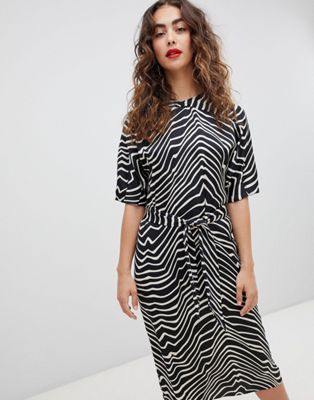 mango zebra print dress