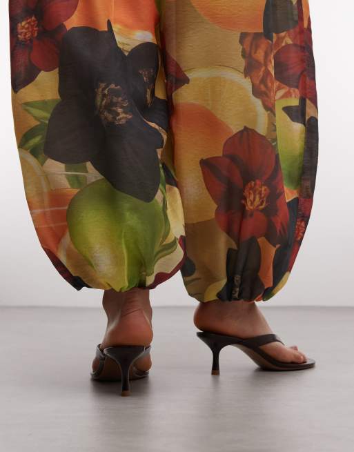 Mango – Zehenstegsandalen in Schokobraun mit Absatz, 4 von 8