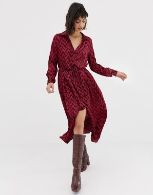 mango zig zag dress