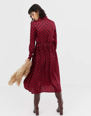 mango zig zag dress