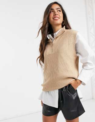 knitted vest mango