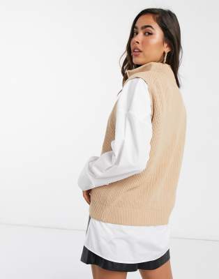 mango knitted vest