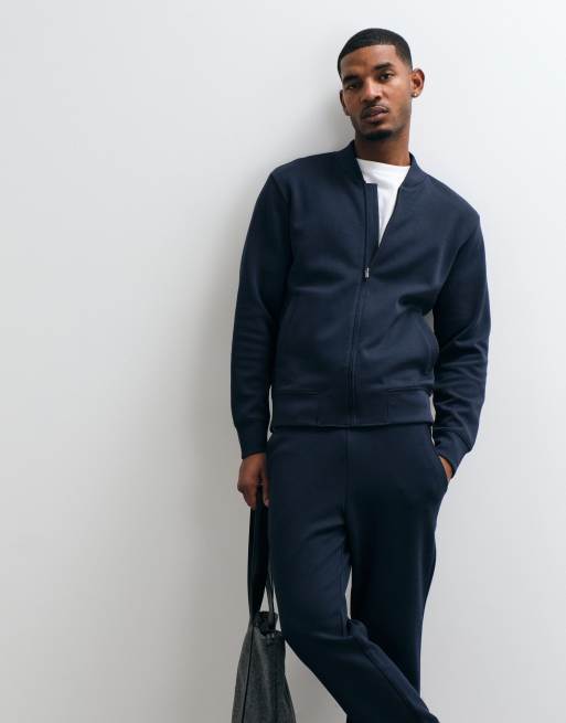 Mango zip up sweatshirt in navy, 2 of 5