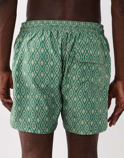 Mango - Zwemshort met geometrische print in groen, 5 van 5