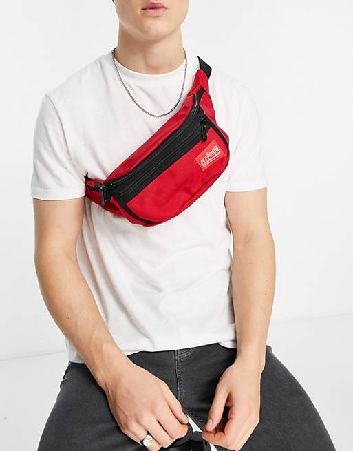 goose Impure stick Manhattan Portage Alleycat fanny pack in red | ASOS