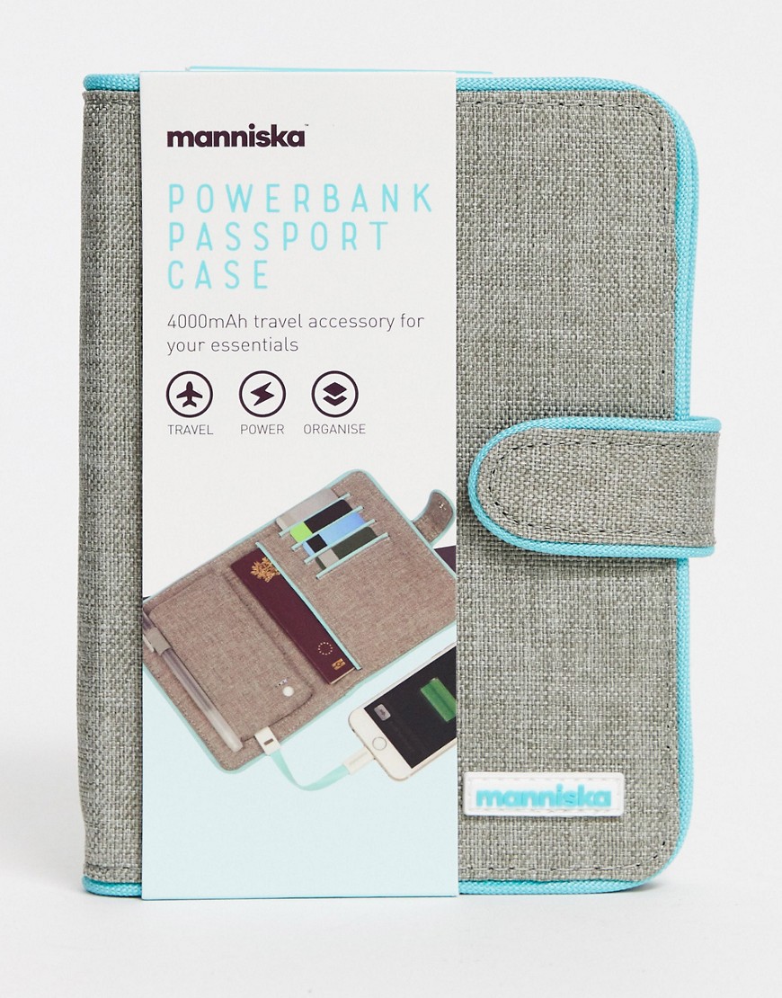 Manniska power bank passport cover-Multi
