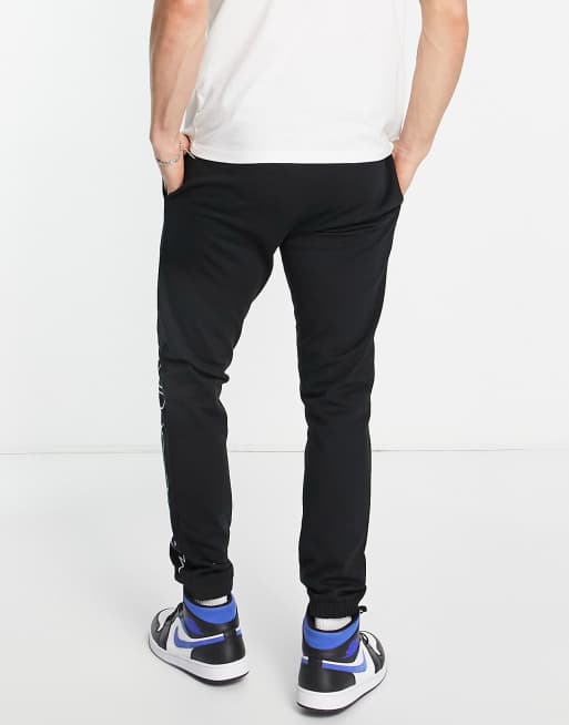 Marbek - Joggingbroek met logoprint aan de zijkant in zwart, 3 van 4