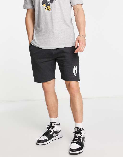 Marbek logo jersey shorts in gray