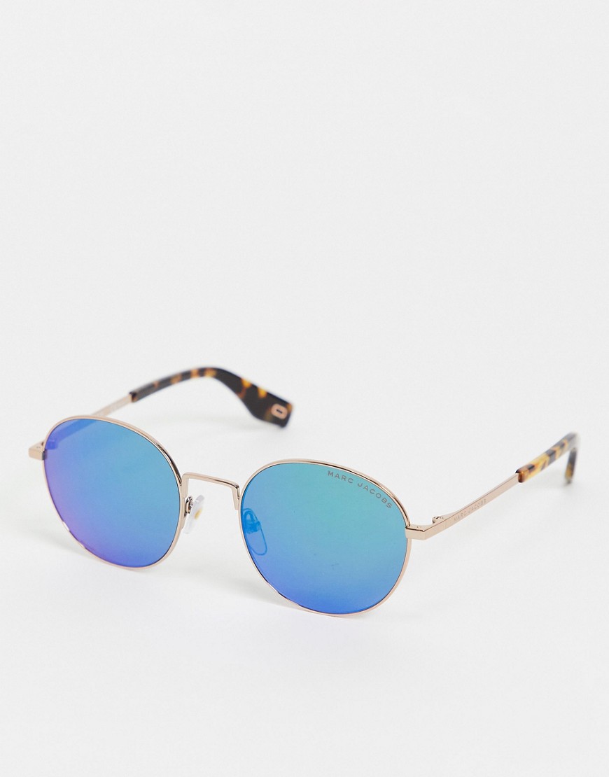 Marc Jacobs 272/S blue lens sunglasses-Gold