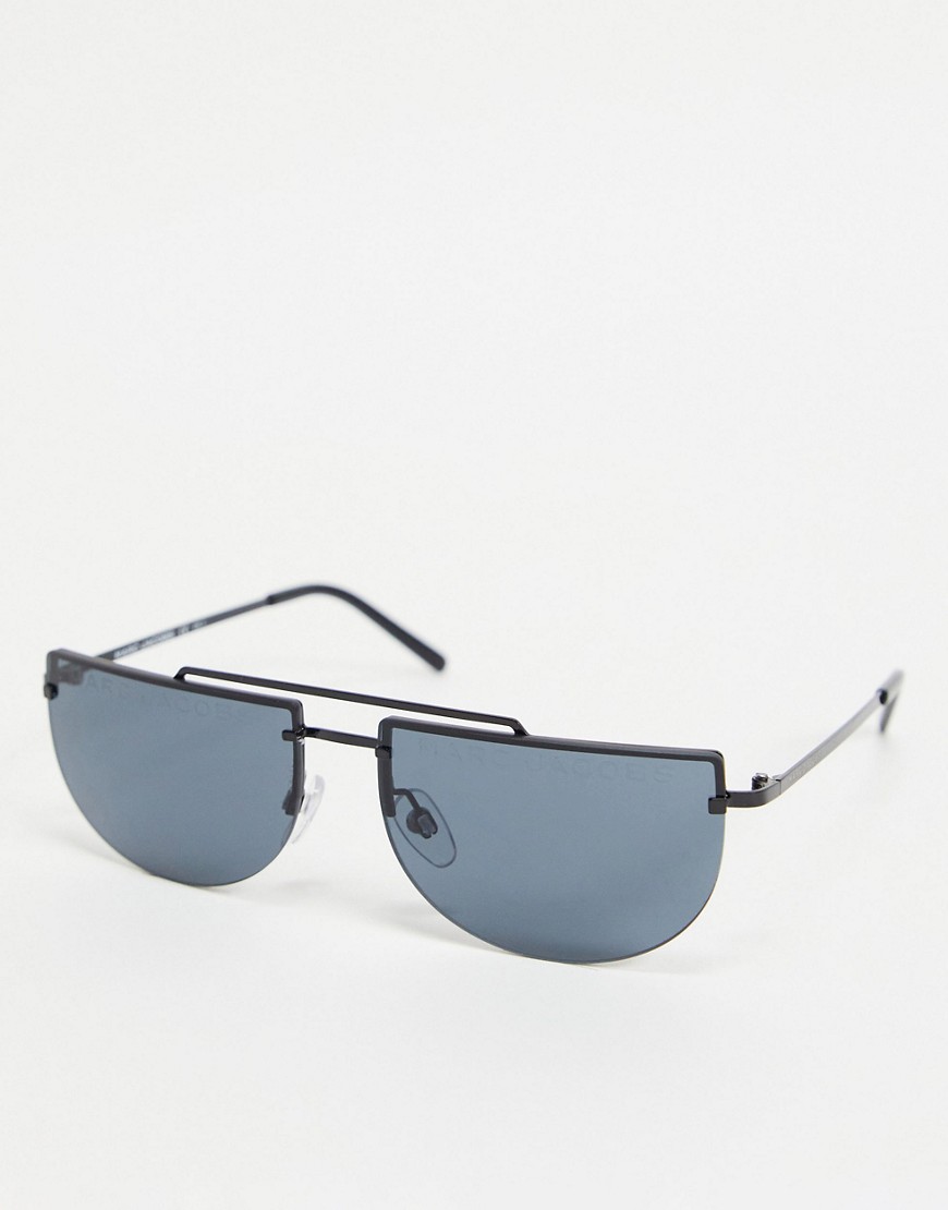 Marc Jacobs 404/S crescent lens sunglasses-Black