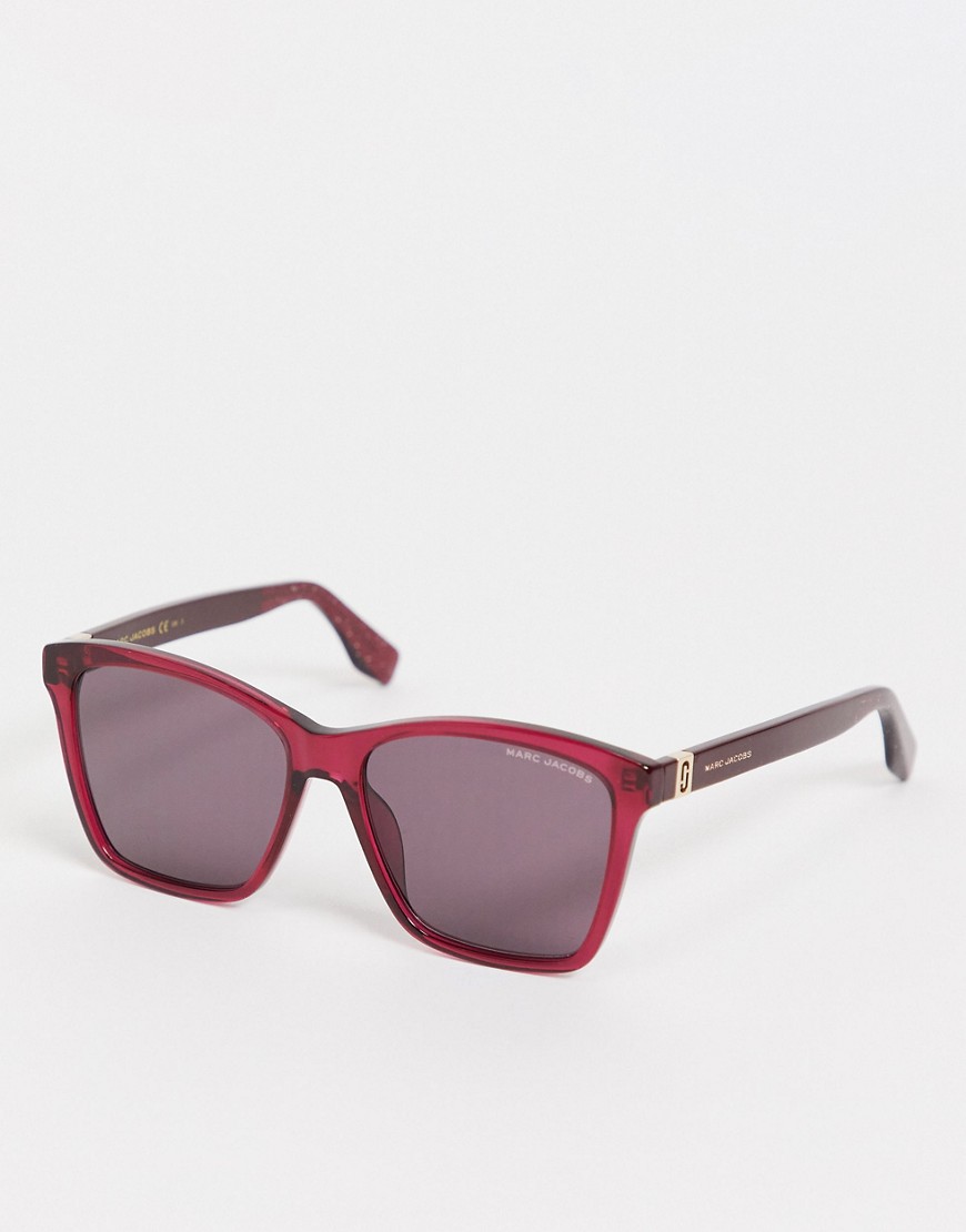 Marc Jacobs 446/S square lens sunglasses-Red