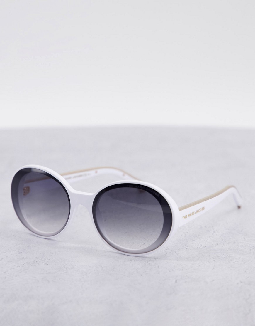 Marc Jacobs 451/S round lens sunglasses-White