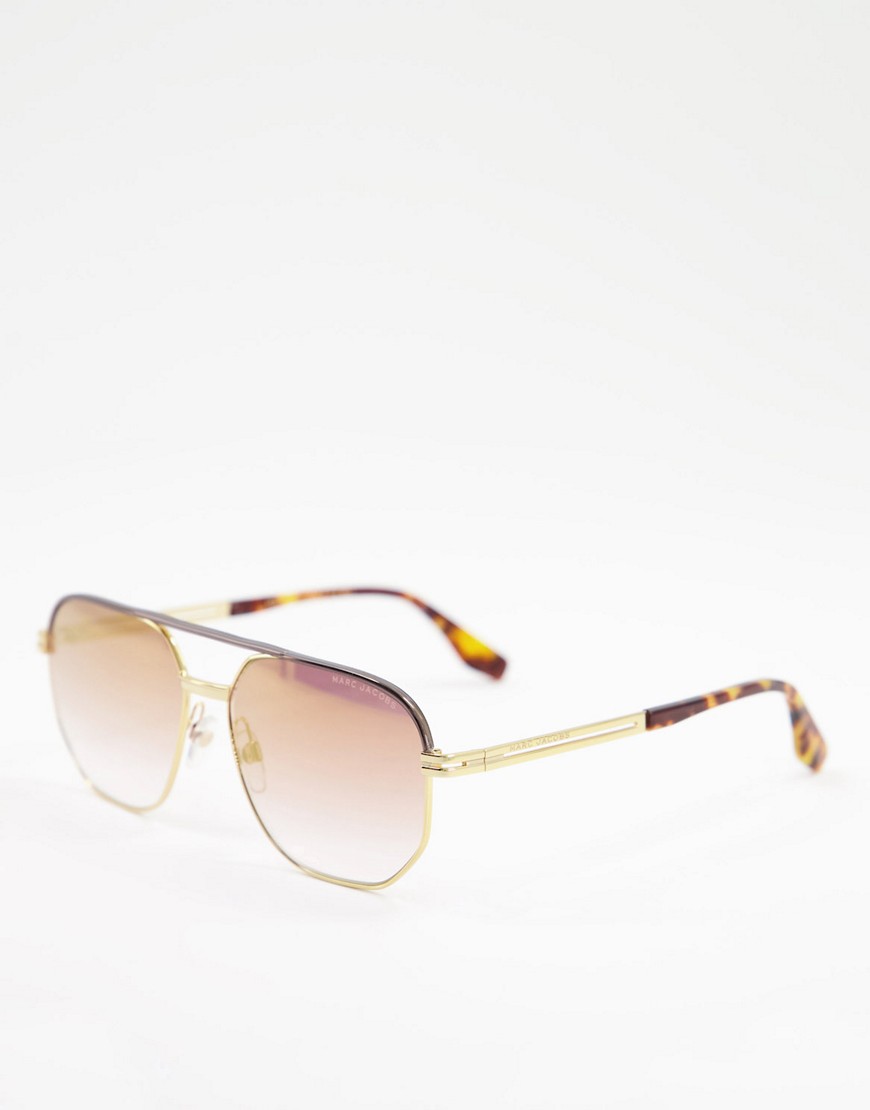 Marc Jacobs 469/S square lens sunglasses-Gold