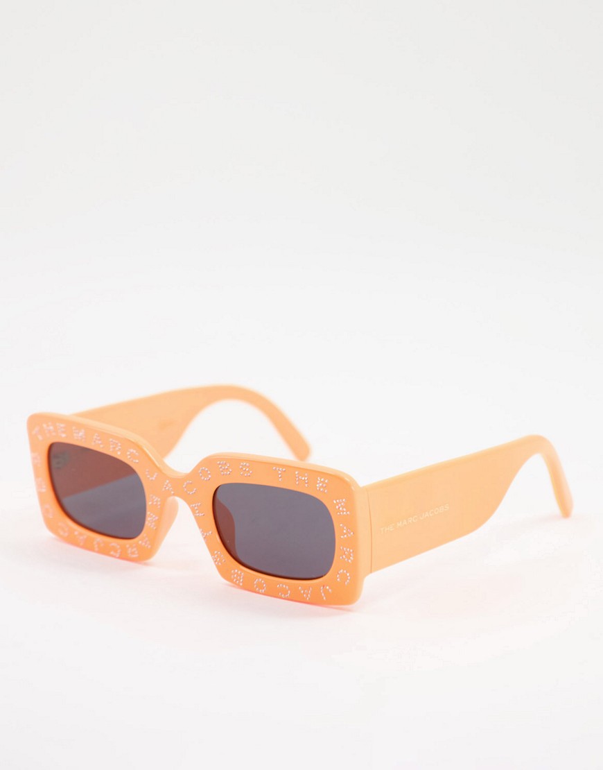 Marc Jacobs 488/S oversized square lens sunglasses-Orange