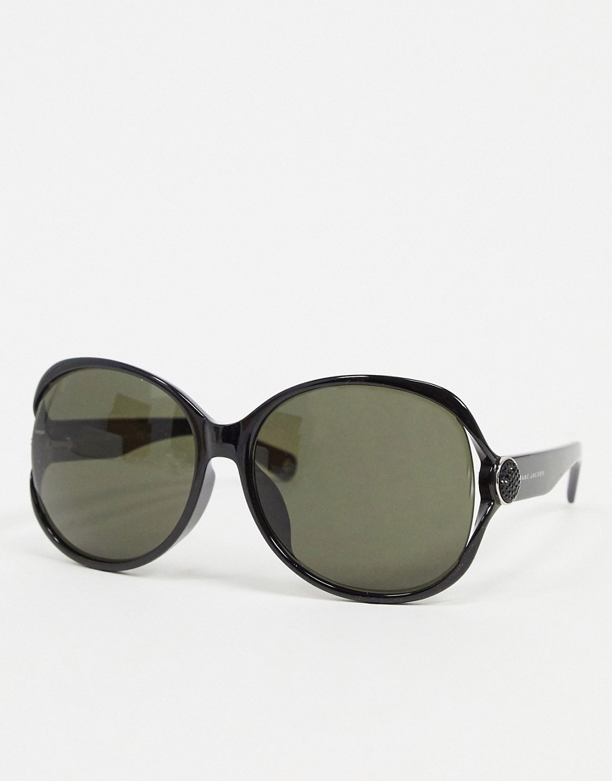 Marc Jacobs - 90/F/S Zonnebril met grote glazen-Zwart