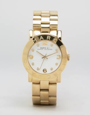 Marc Jacobs Amy Gold Bracelet Watch MBM3056