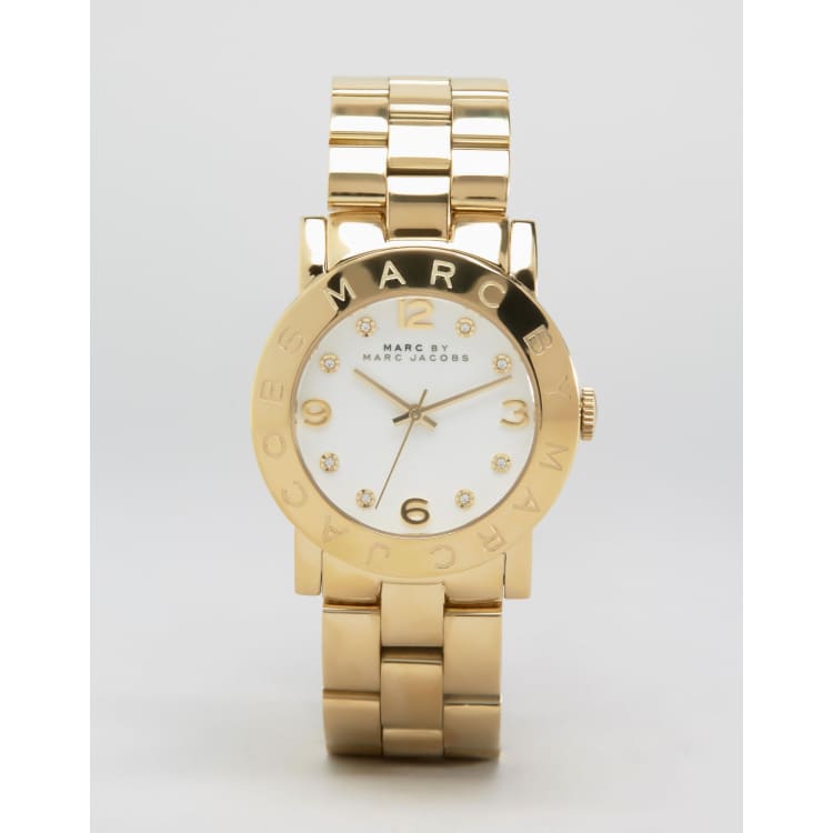 Marc Jacobs Amy Gold Bracelet Watch MBM3056