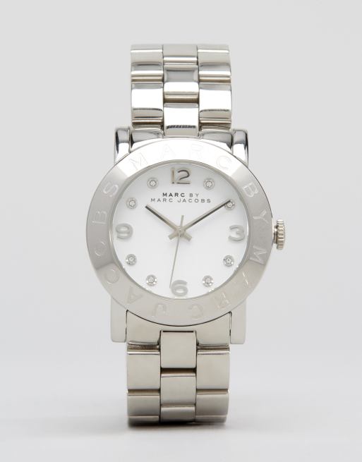 Marc Jacobs Amy Silver Watch MBM3054