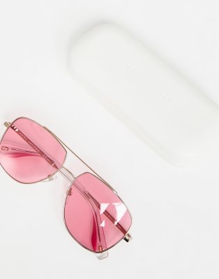 pink lens aviator sunglasses