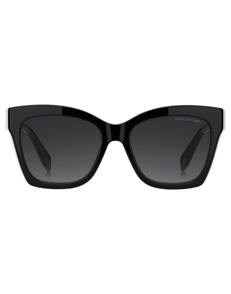 Marc Jacobs cat eye sunglasses in black/ white - view 1