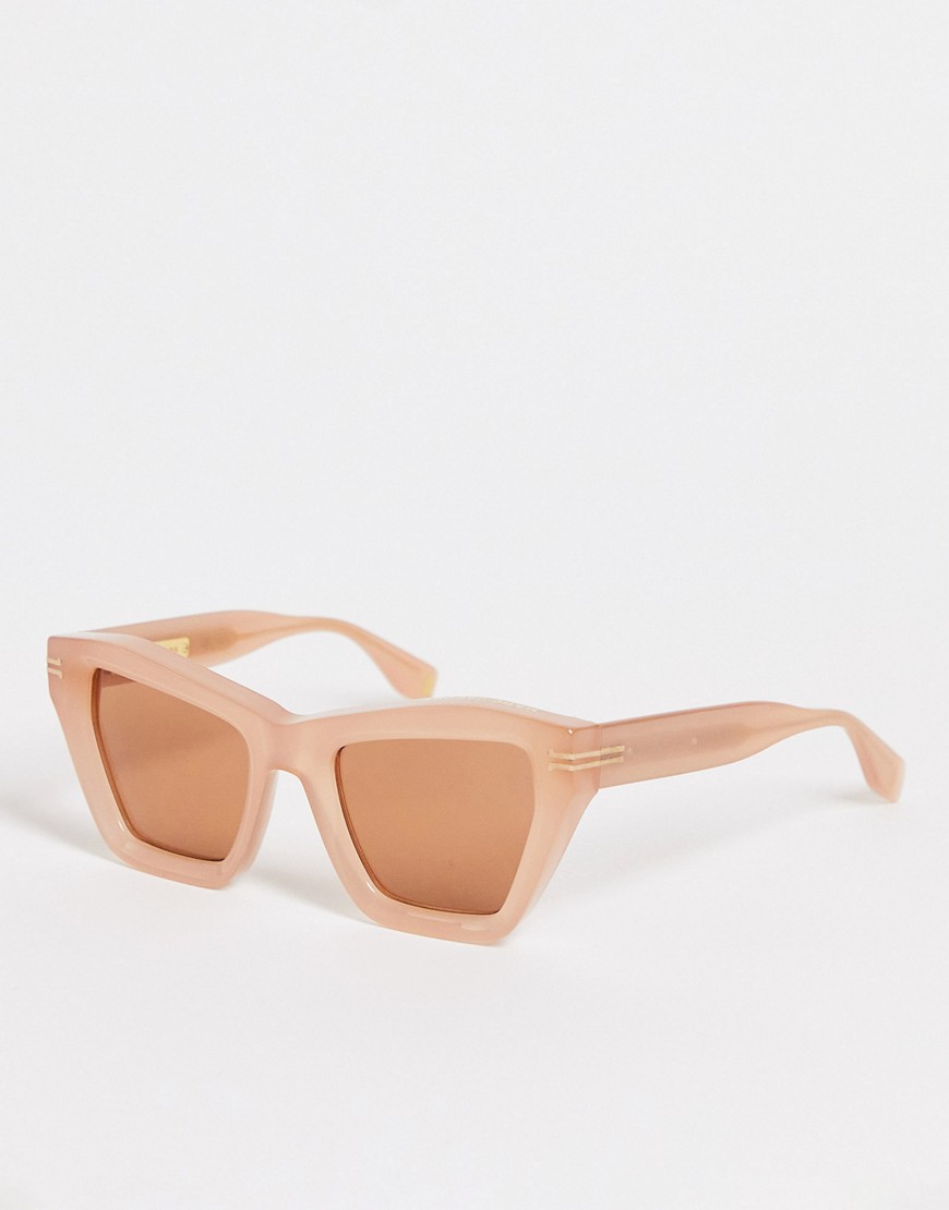 Marc Jacobs Cat Eye Sunglasses In Peach-Orange