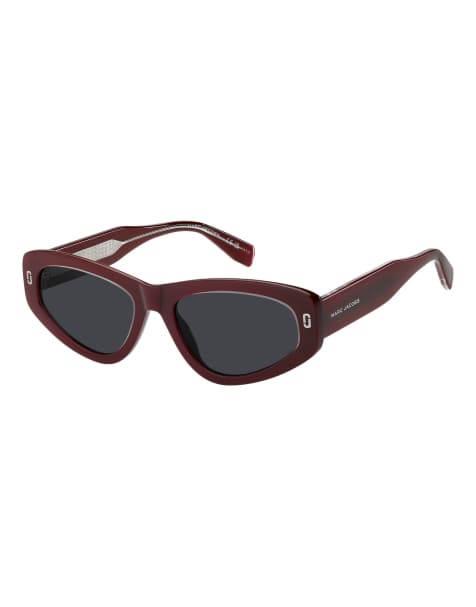 Marc Jacobs cat eye zonnebril met grijze glazen in rood - view 1